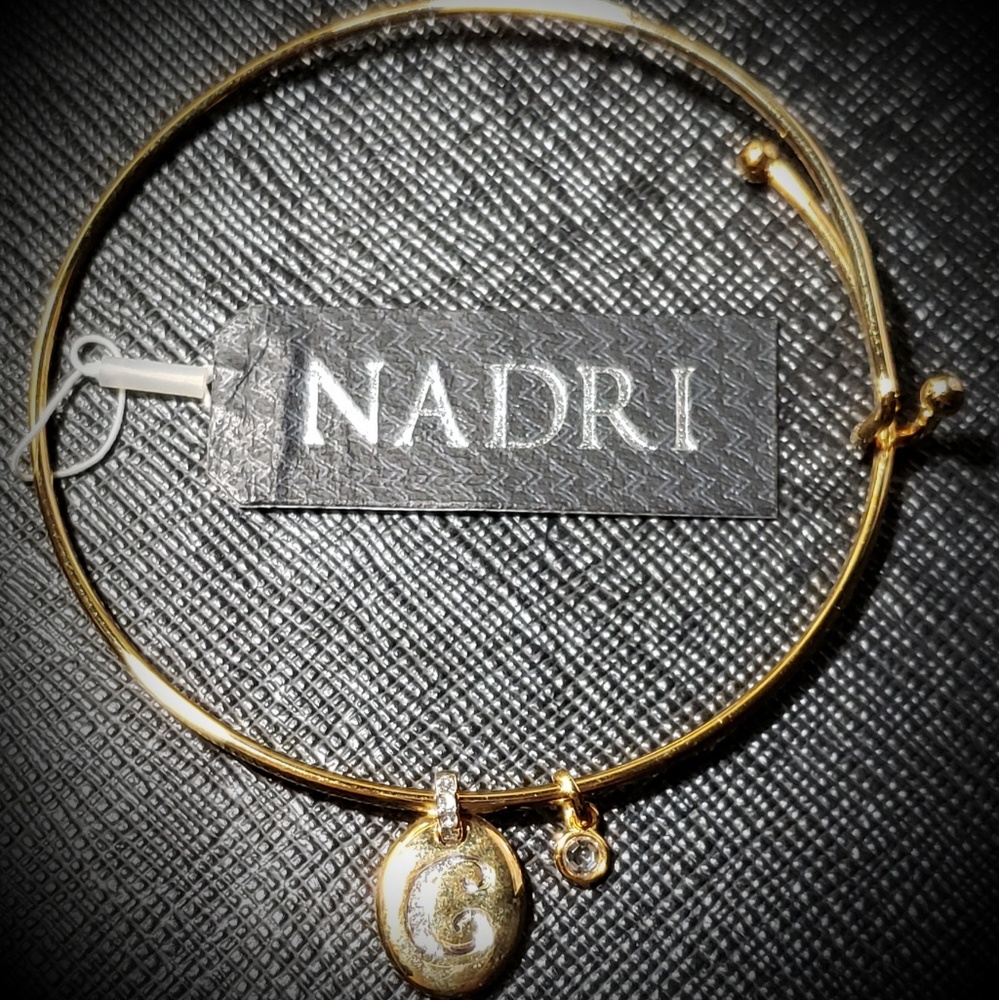 Nadri "C" initial bracelet
